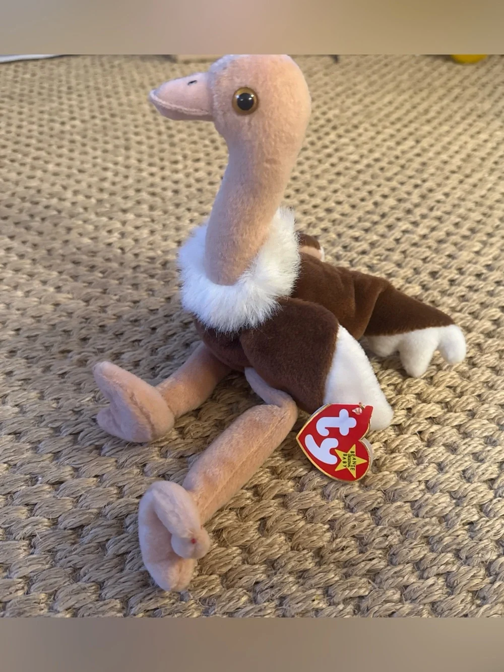 RARE Stretch the Ostrich Ty Beanie Baby w Tags